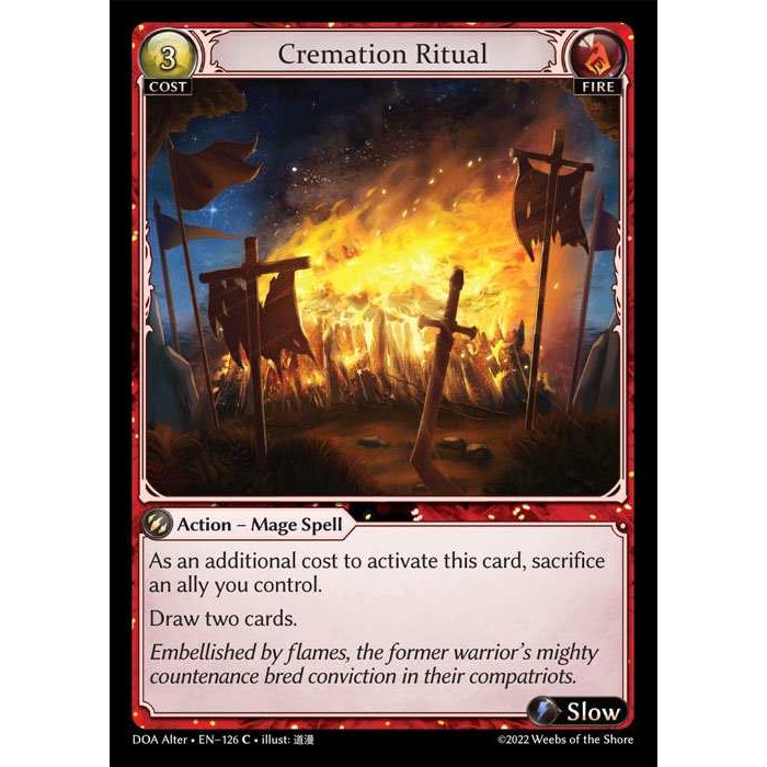 【追跡あり/匿名配送】Cremation Ritual 4枚 FOIL】[Fire] Cremation Ritual [DOA126-C] Dawn of Ashes Alter