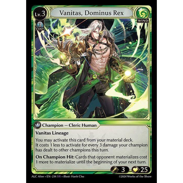 Alter] [Wind] Vanitas, Dominus Rex [ALC234-SR] [Alter] Alchemical