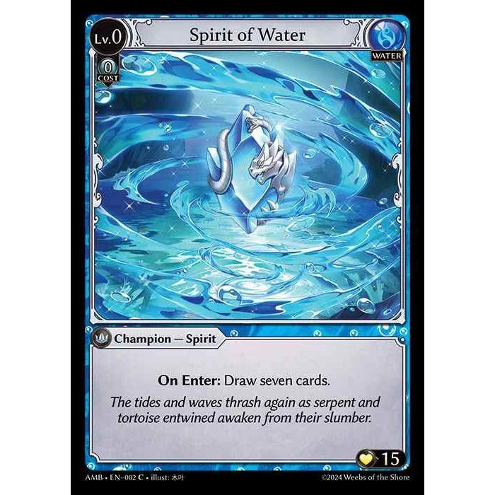 Water] Spirit of Water [AMB002-C] [Grand Archive TCG] – カードン