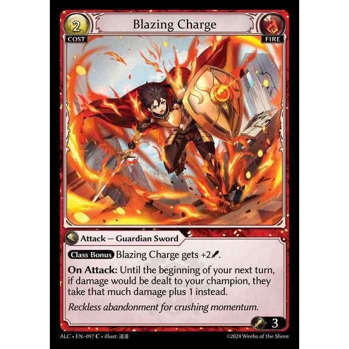 Alter版] [Fire] Blazing Charge [ALC097-C] [Grand Archive TCG
