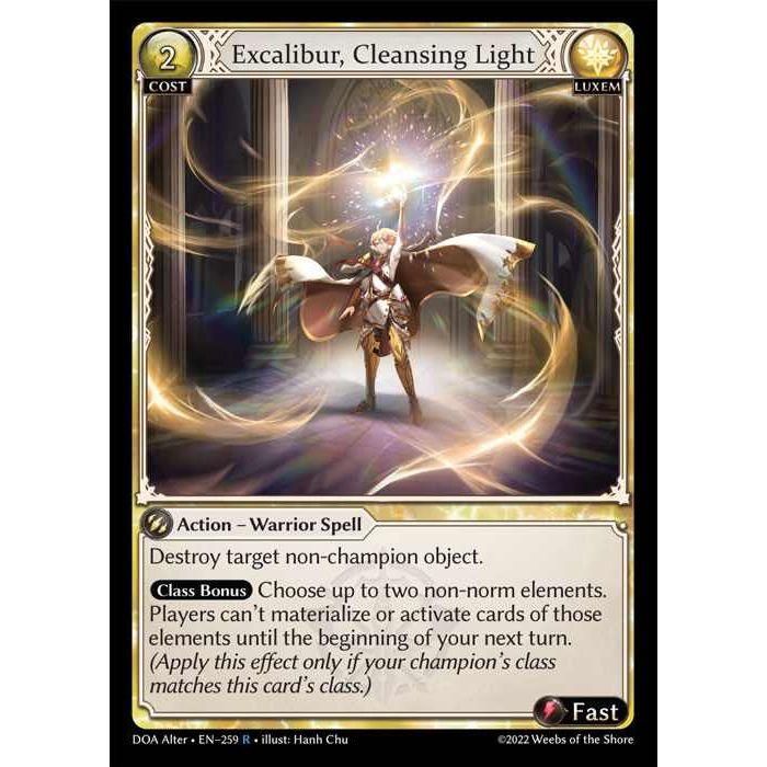 Luxem] Excalibur, Cleansing Light [DOA259-R] Dawn of Ashes Alter