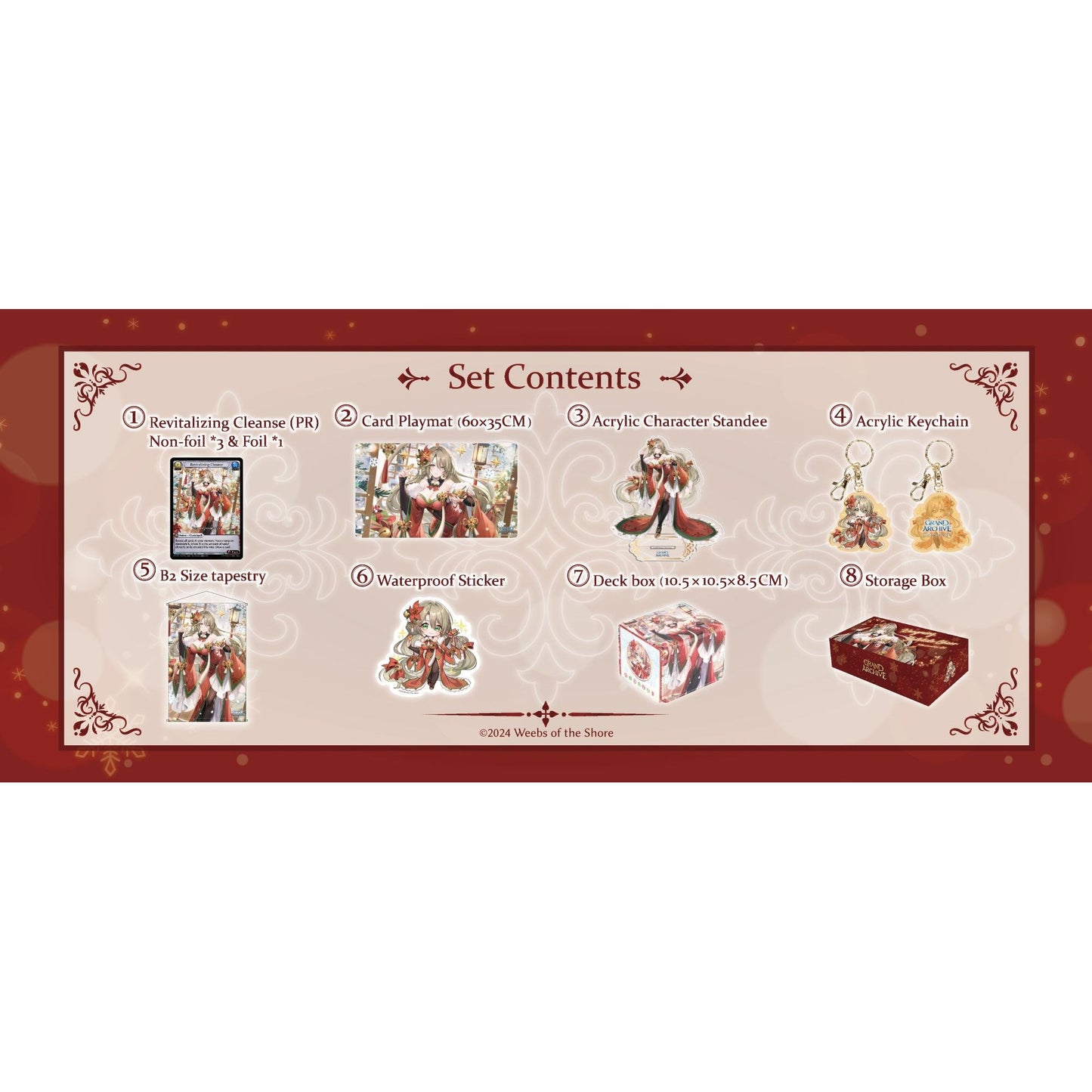【GRAND ARCHIVE TCG】 Kongming Yuletide Cheer Merchandise Set