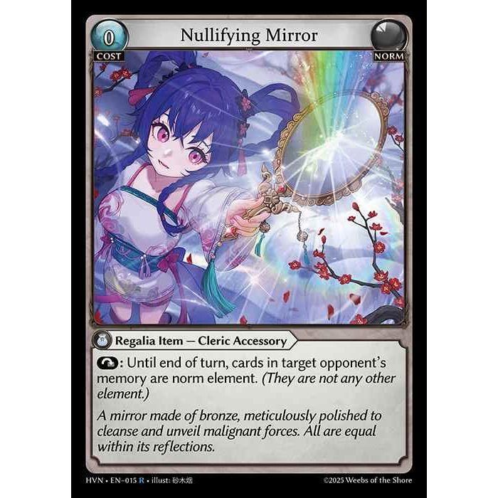 Norm] Nullifying Mirror [HVN-015-R] [Grand Archive TCG] – カードン