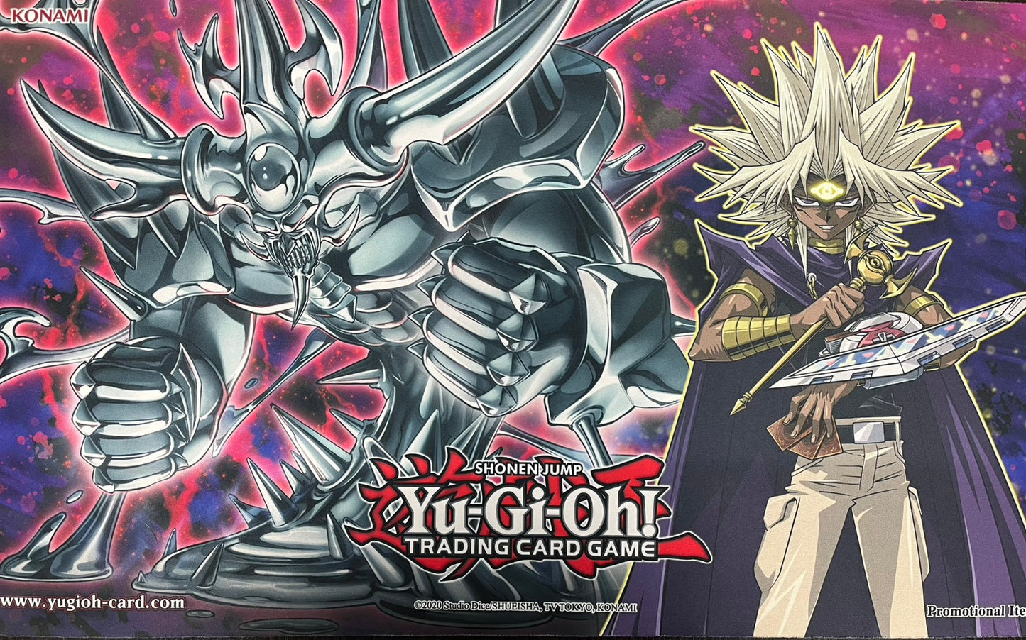 【遊戯王】 プレイマット 闇マリク&神・スライム (袋なし)