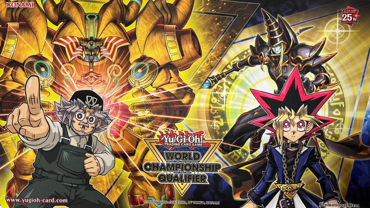 遊戯王】 プレイマット 武藤双六・幻の召喚神エクゾディア＆武藤遊戯