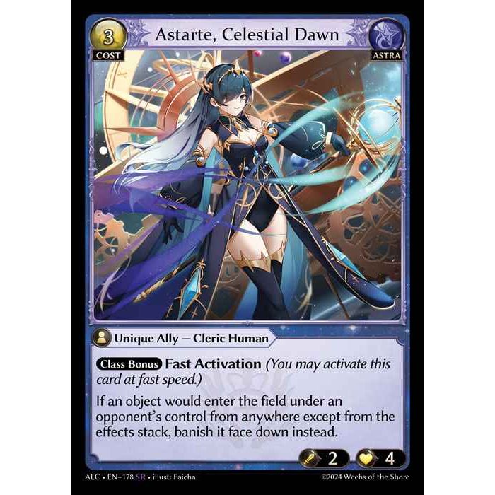 [Alter版] [Astra] Astarte, Celestial Dawn [ALC178-SR]

[Grand Archive TCG]