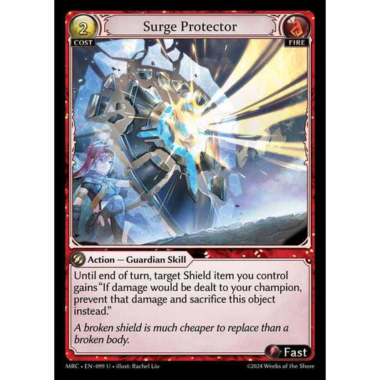 [Alter] [Fire] Surge Protector [MRC099-U]  Mercurial Heart Alter Edition - Grand Archive TCG