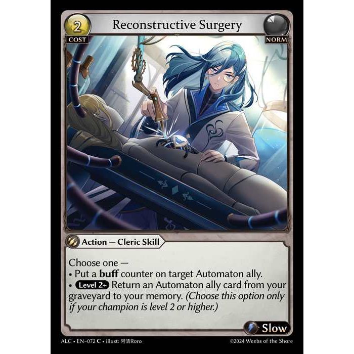 [Alter版] [Norm] Reconstructive Surgery [ALC072-C]

[Grand Archive TCG]