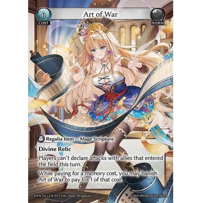 [Norm] Art of War [HVN-011-UR]

[Grand Archive TCG]