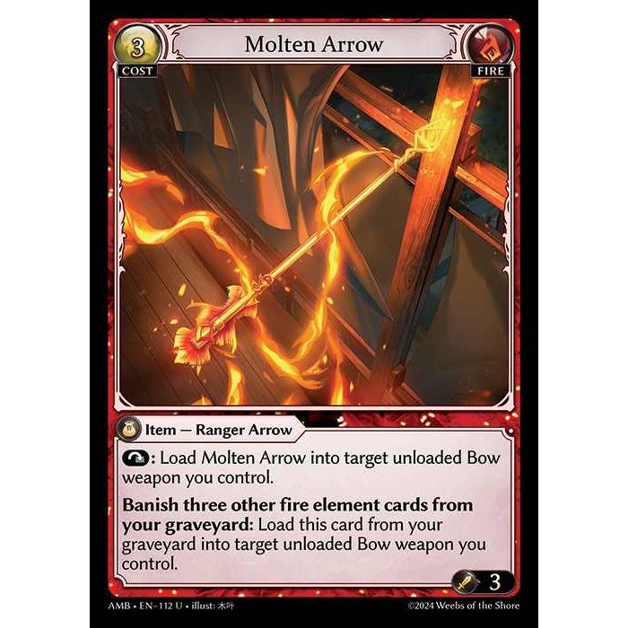 [Fire] Molten Arrow [AMB112-U]

[Grand Archive TCG]