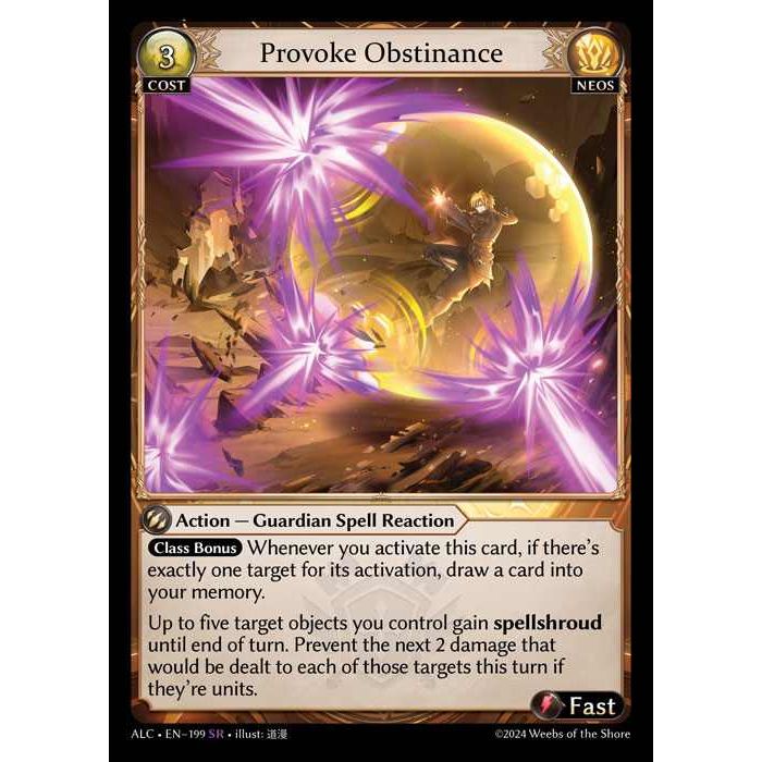 [Alter版] [Neos] Provoke Obstinance [ALC199-SR]

[Grand Archive TCG]