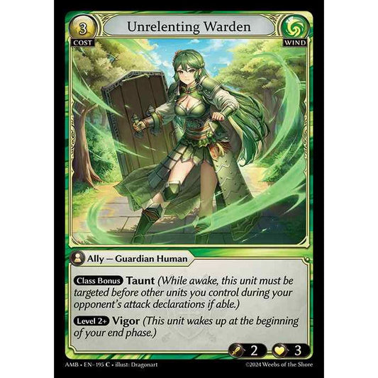 [Wind] Unrelenting Warden [AMB195-C]

[Grand Archive TCG]