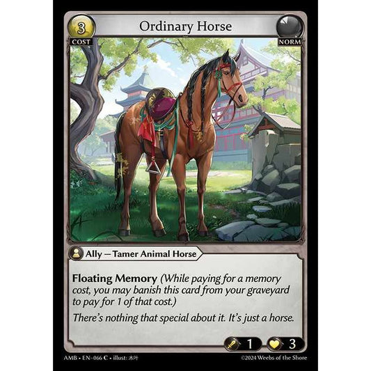 [Norm] Ordinary Horse [AMB066-C]

[Grand Archive TCG]