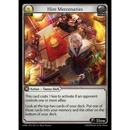 [Norm] Hire Mercenaries [AMB047-R]

[Grand Archive TCG]