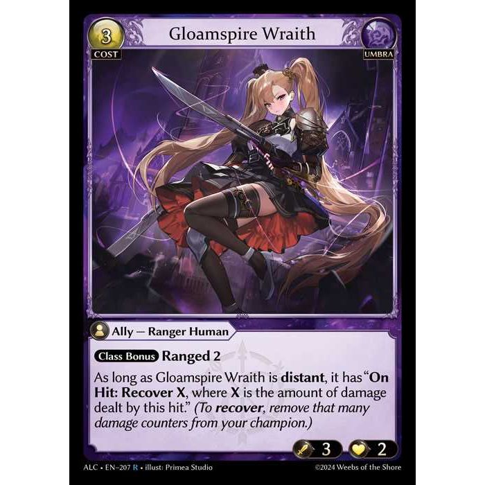 [Alter版] [Umbra] Gloamspire Wraith [ALC207-R]

[Grand Archive TCG]