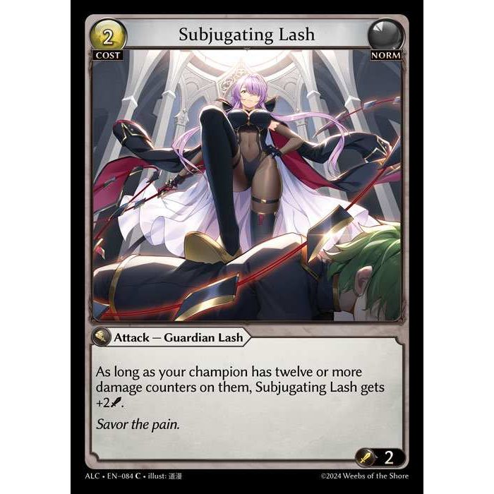 [Alter版] 【FOIL】[Norm] Subjugating Lash [ALC084-C]

[Grand Archive TCG]