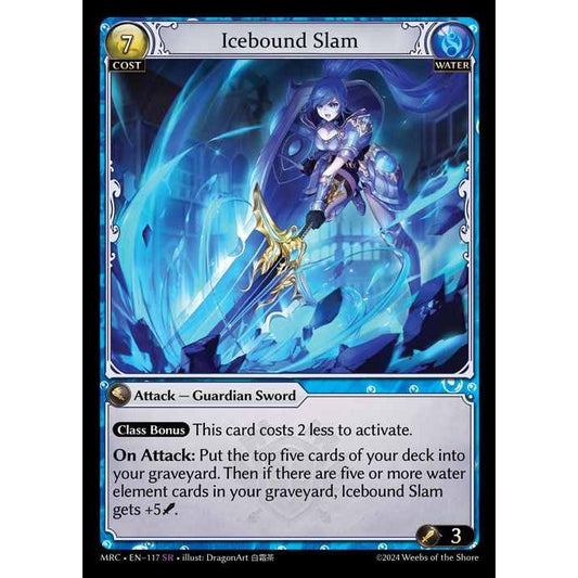 [Alter] [Water] Icebound Slam [MRC117-SR]  Mercurial Heart Alter Edition - Grand Archive TCG