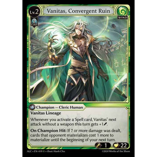 [Alter版] [Wind] Vanitas, Convergent Ruin [ALC019-U]

[Grand Archive TCG]