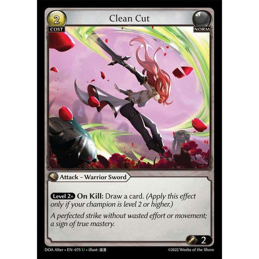 [Alter] 【FOIL】[Norm] Clean Cut [DOA075-U]  Dawn of Ashes Alter Edition - Grand Archive TCG