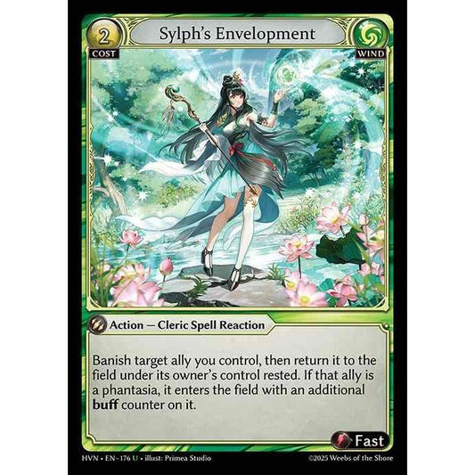 【FOIL】[Wind] Sylph's Envelopment [HVN-176-U][Grand Archive TCG]