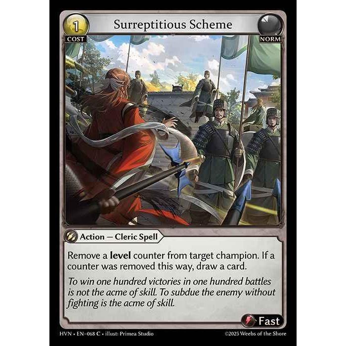 【FOIL】[Norm] Surreptitious Scheme [HVN-068-C][Grand Archive TCG]