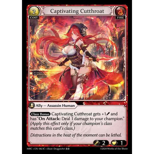 [Alter] 【FOIL】[Fire] Captivating Cutthroat [MRC082-C]  Mercurial Heart Alter Edition - Grand Archive TCG