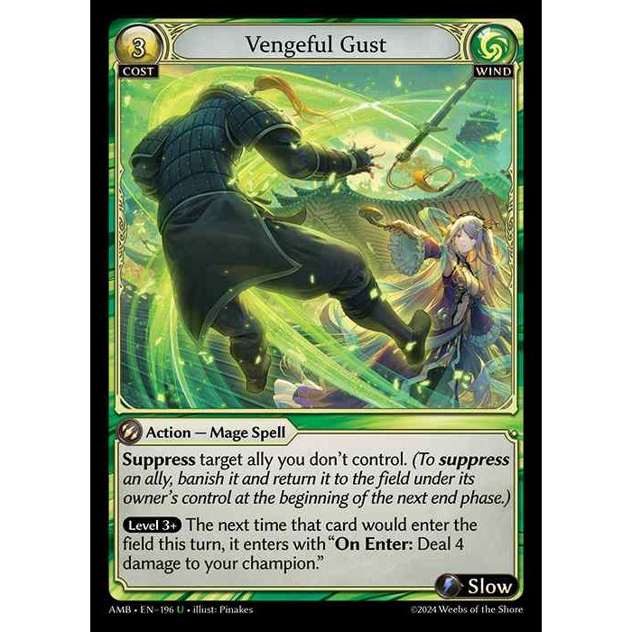 [Wind] Vengeful Gust [AMB196-U]

[Grand Archive TCG]