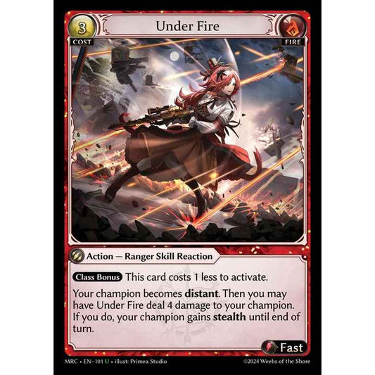 [Alter] [Fire] Under Fire [MRC101-U]  Mercurial Heart Alter Edition - Grand Archive TCG