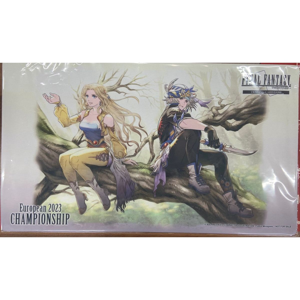 【FFTCG】　プレイマット 「ロック＆セリス」 FFⅥ  European CHAMPIONSHIP2023[サプライ]
