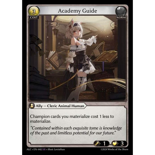 [Alter版] 【FOIL】[Norm] Academy Guide [ALC042-SR]

[Grand Archive TCG]