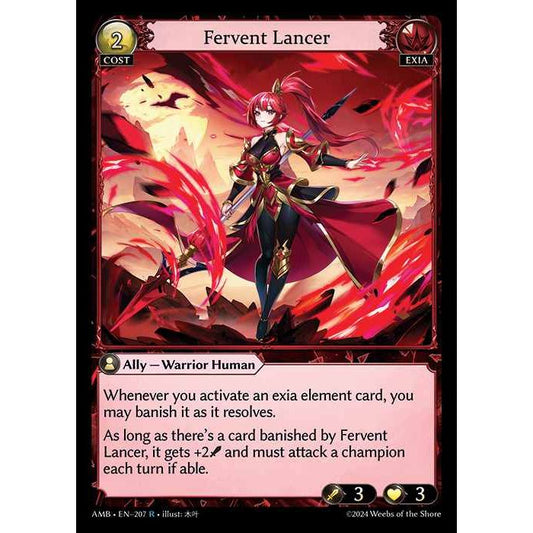 [Exia] Fervent Lancer [AMB207-R]

[Grand Archive TCG]