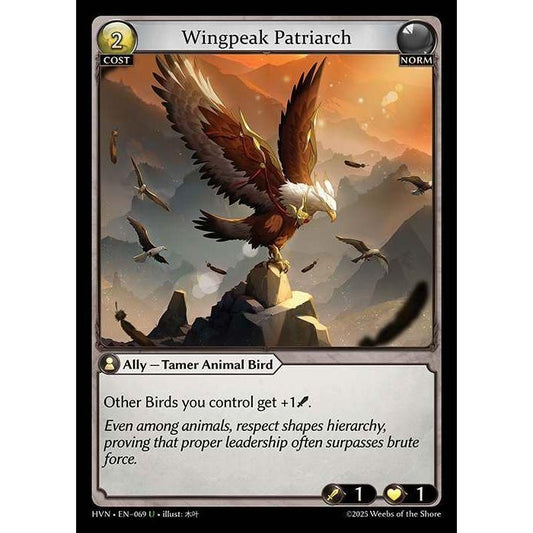 【FOIL】[Norm] Wingpeak Patriarch [HVN-069-U][Grand Archive TCG]