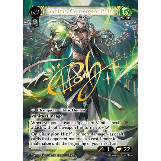 【CSR】[Alter] [Wind] Vanitas, Convergent Ruin [ALC019-CSR]  [Alter] Alchemical Revolution - Grand Archive TCG/グランドアーカイブ
