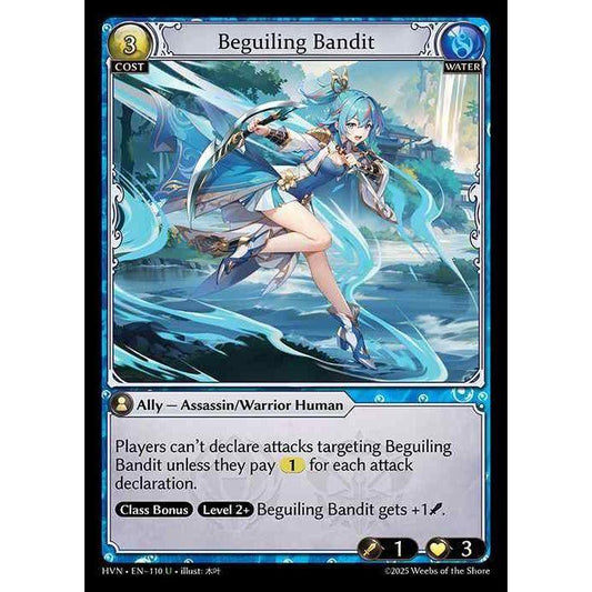 【FOIL】[Water] Beguiling Bandit [HVN-110-U][Grand Archive TCG]