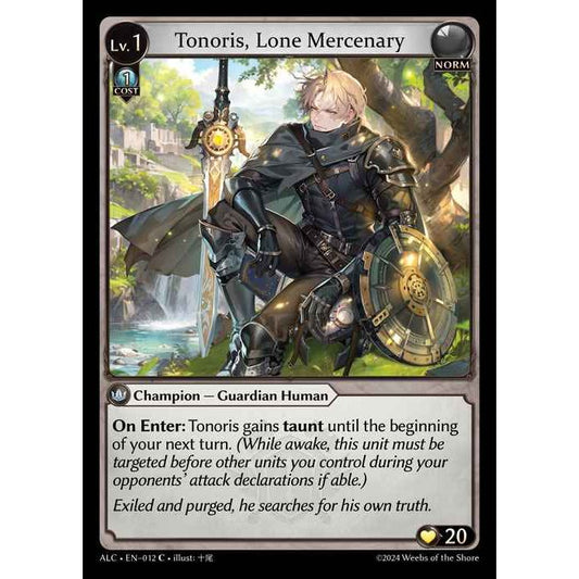 [Alter版] [Norm] Tonoris, Lone Mercenary [ALC012-C]

[Grand Archive TCG]