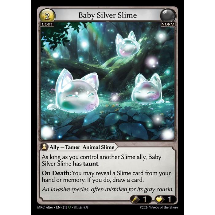 [Alter] [Norm] Baby Silver Slime [MRC212-U]  Mercurial Heart Alter Edition - Grand Archive TCG