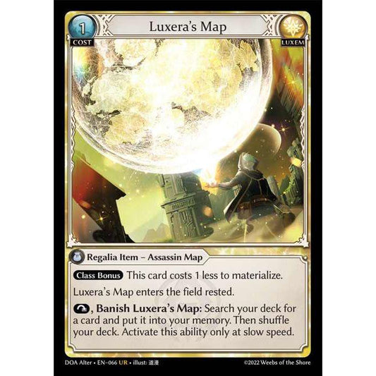 [Alter] [Luxem] Luxera's Map [DOA066-UR]  Dawn of Ashes Alter Edition - Grand Archive TCG