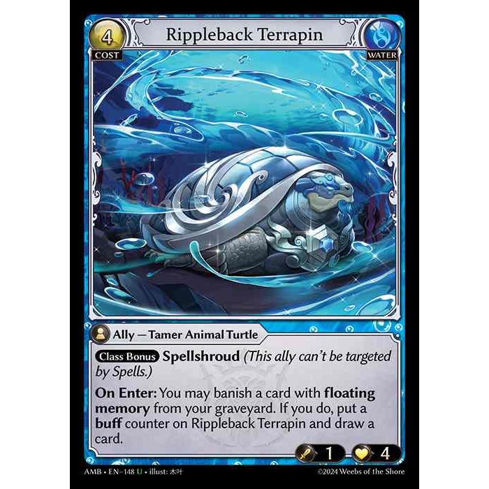 [Water] Rippleback Terrapin [AMB148-U]

[Grand Archive TCG]