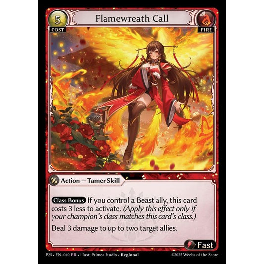 【FOIL】 [Fire] Flamewreath Call [P25_EN049-PR]  Grand Archive TCG/グランドアーカイブ