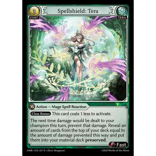 【FOIL】[Tera] Spellshield: Tera [AMB227-R]  Mortal Ambition - Grand Archive TCG