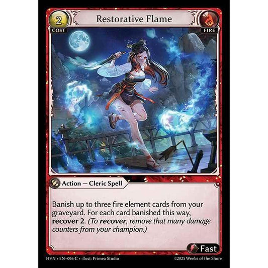 [Fire] Restorative Flame [HVN-096-C][Grand Archive TCG]