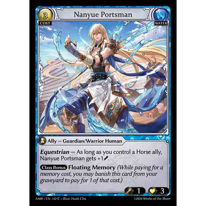 【FOIL】[Water] Nanyue Portsman [AMB142-C]

[Grand Archive TCG]