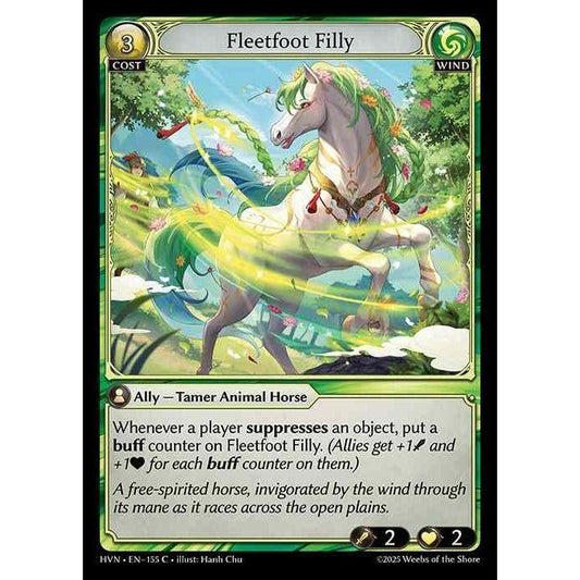 【FOIL】[Wind] Fleetfoot Filly [HVN-155-C][Grand Archive TCG]