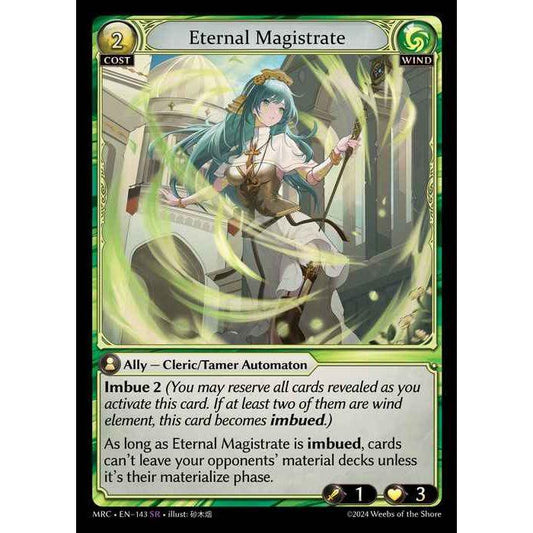 [Alter] [Wind] Eternal Magistrate [MRC143-SR]  Mercurial Heart Alter Edition - Grand Archive TCG
