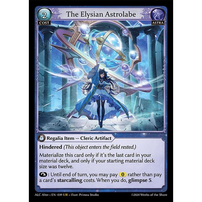 [Alter版] [Astra] The Elysian Astrolabe [ALC039-UR]

[Grand Archive TCG]