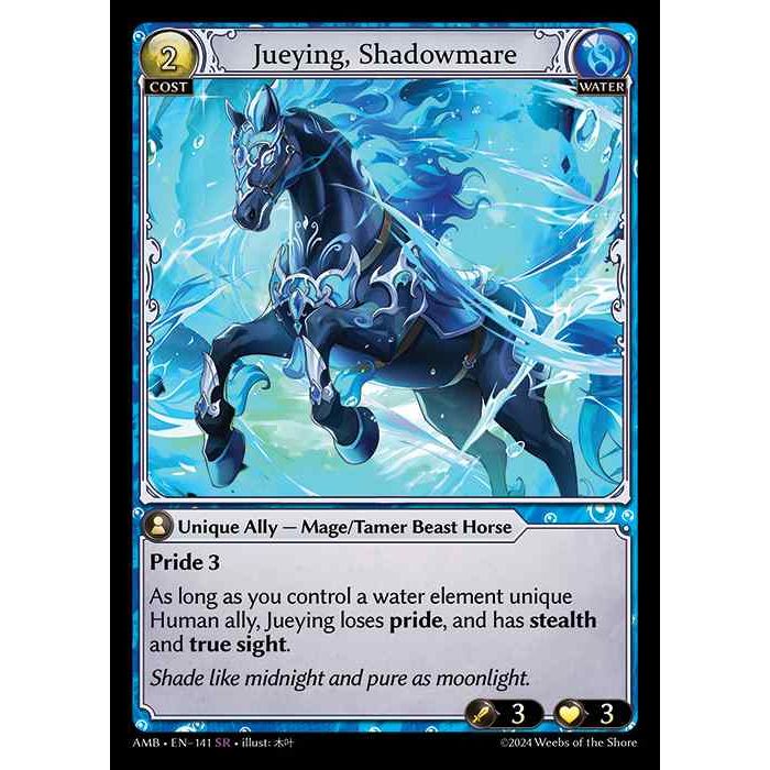 [Water] Jueying, Shadowmare [AMB141-SR]

[Grand Archive TCG]