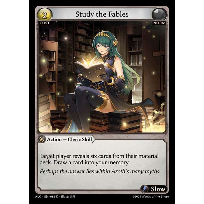 [Alter版] 【FOIL】[Norm] Study the Fables [ALC083-C]

[Grand Archive TCG]