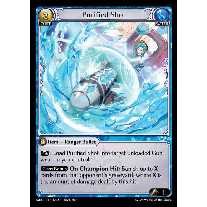 [Alter] [Water] Purified Shot [MRC129-C]  Mercurial Heart Alter Edition - Grand Archive TCG