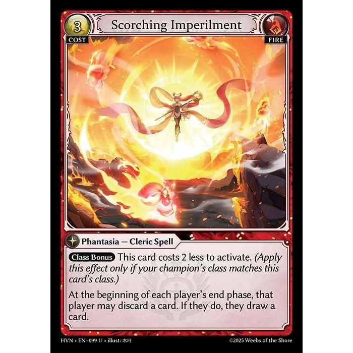 [Fire] Scorching Imperilment [HVN-099-U][Grand Archive TCG]