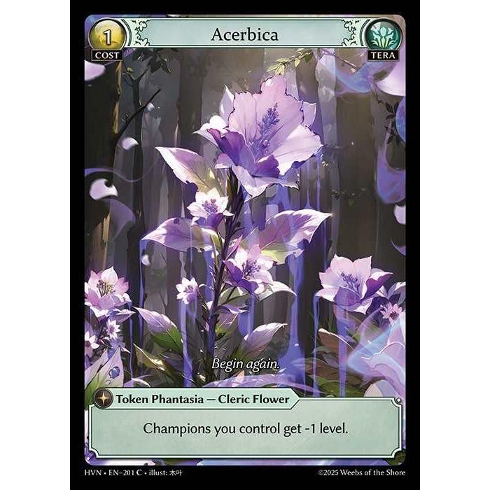 【FOIL】[Tera] Acerbica [HVN-201-C][Grand Archive TCG]